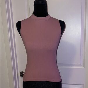 Seamless Pink Ribbed Top